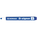 Marker do tablic DONAU D-Signer B, okrgy, 2-4mm (linia), niebieski