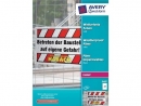FOLIE SAMOPRZYLEPNE AVERY ZWECKFORM, 0,13 - GRUBO�� (MM), BIA�E