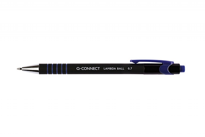Długopis automatyczny Q-CONNECT LAMBDA, 0,7mm, niebieski