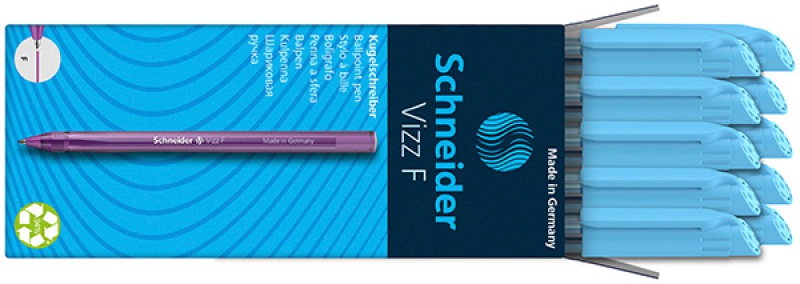 Długopis SCHNEIDER VIZZ, F, 1szt., jasnoniebieski