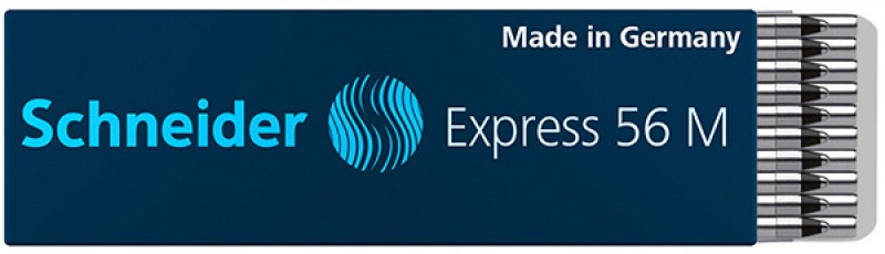 Wkład Express 56 M do długopisu SCHNEIDER, M, format D, czarny