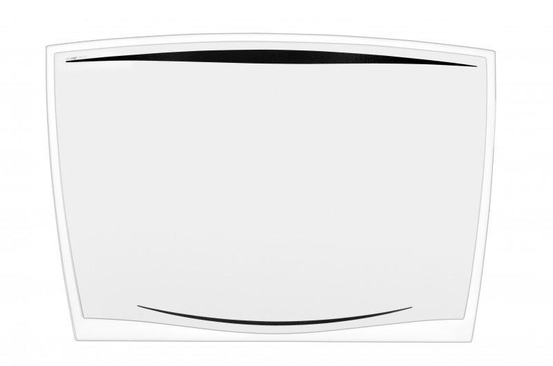 Podkładka na biurko CEP Ice, 65,6x44,8cm, transparentna czarna