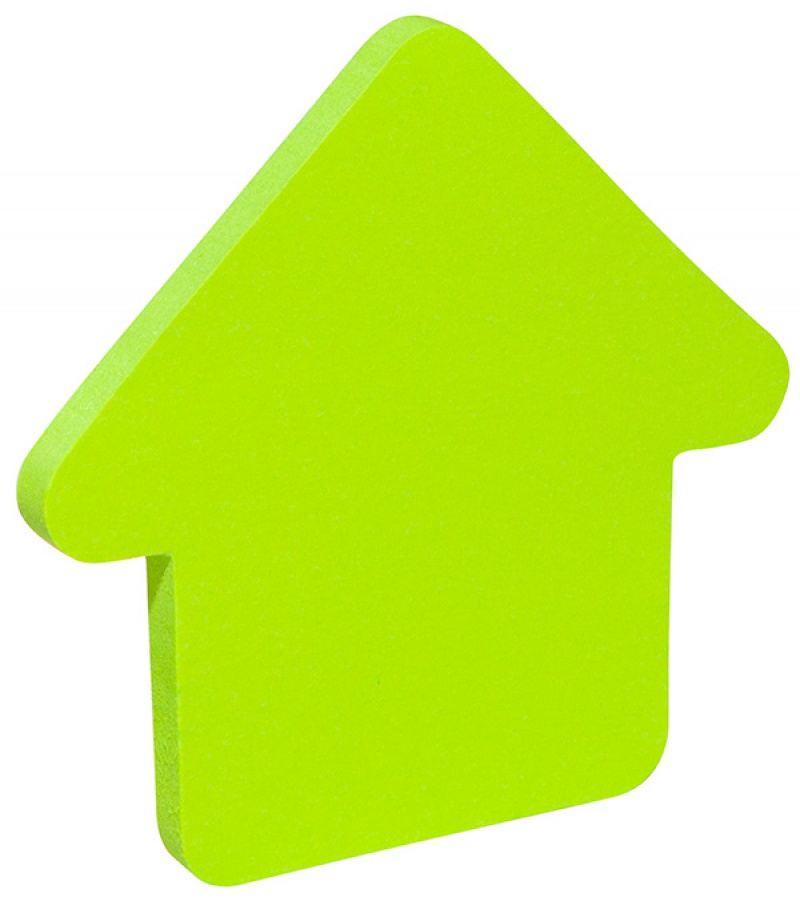 Bloczek samop. DONAU, 1x50 kart., w kształcie strzałki, zielony