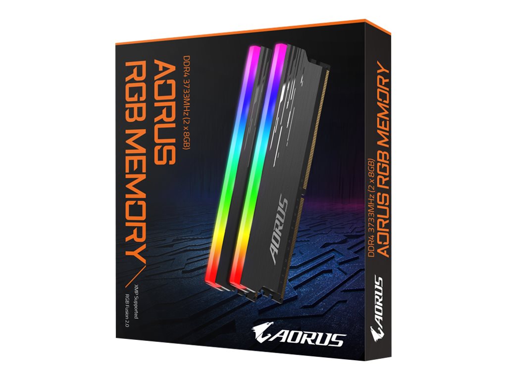 GIGABYTE AORUS RGB Memory 16GB 2x8GB DIMM 3733MHz