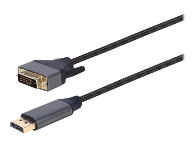 GEMBIRD DisplayPort to DVI adapter cable Premium Series 1.8m [Towar z magazynu zewnętrznego (na specjalne zamówienie). Towar nie podlega zwrotowi. Czas oczekiwania do 5 dni roboczych.]