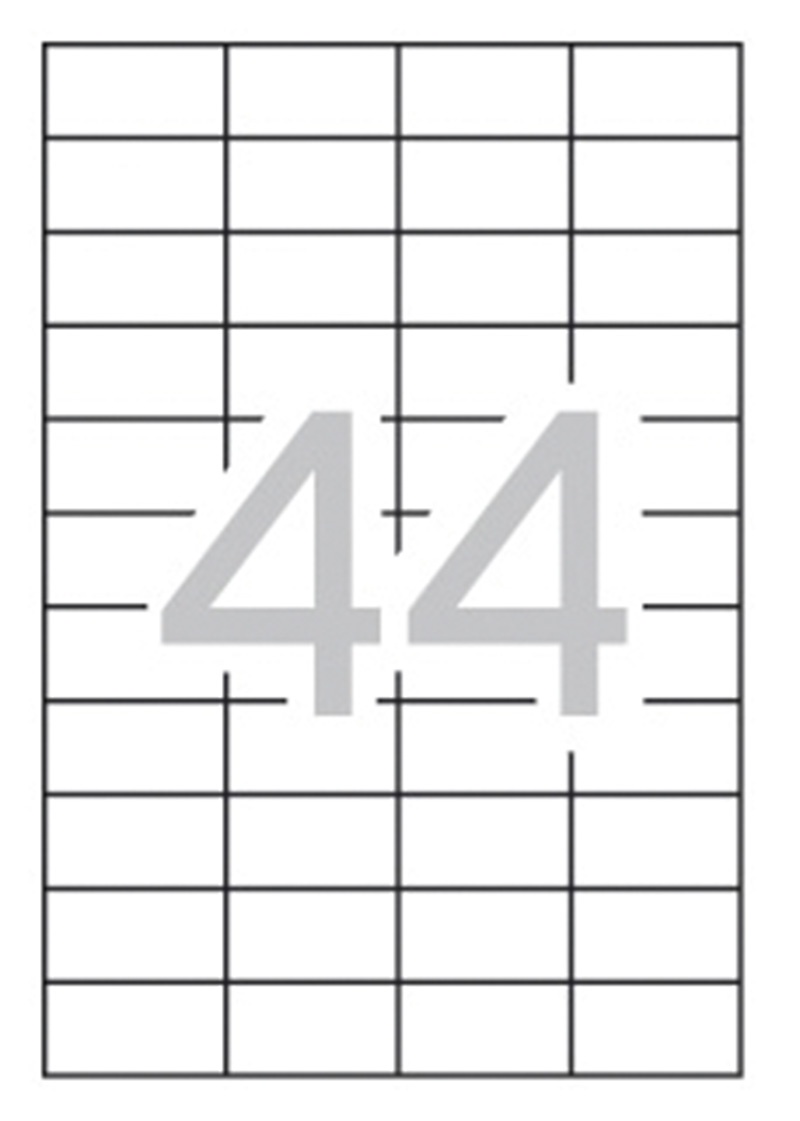 Etykiety uniwersalne APLI, 48,5x25,4mm, prostokątne, białe 10 ark.