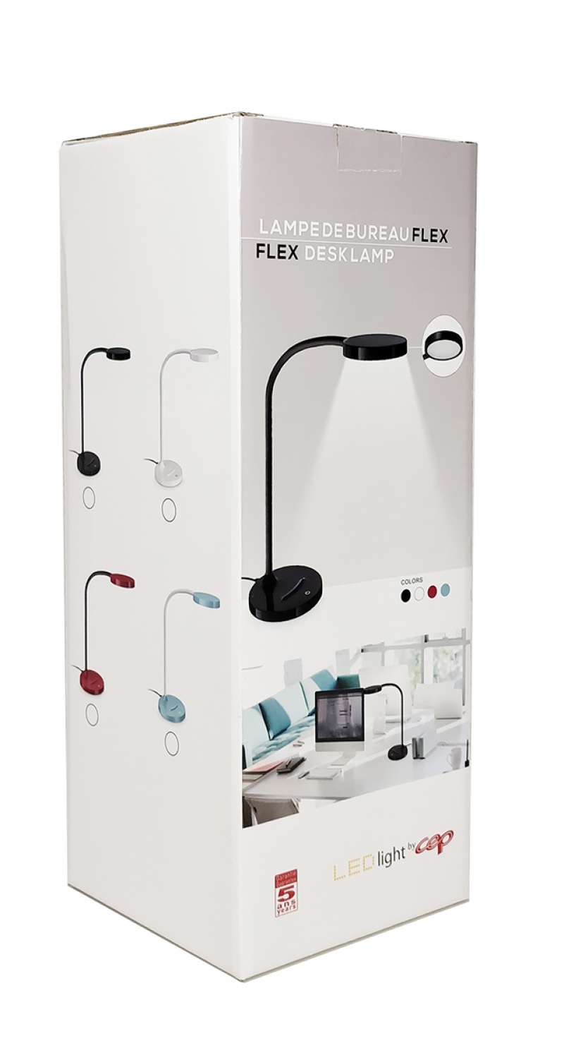 Lampka na biurko CEP CLED-0290, Flex, czarny
