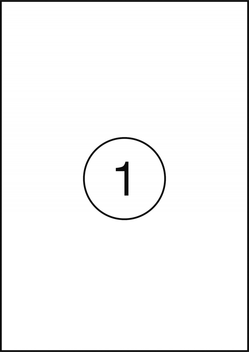 Etykiety OFFICE PRODUCTS, 199,6x289,1mm, białe, 100 ark.