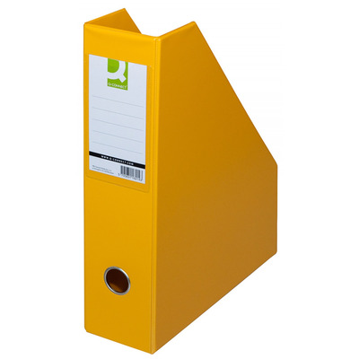 Pojemnik na dokumenty Q-CONNECT, PVC, A4/76, żółty