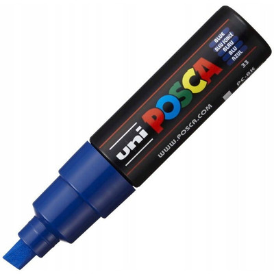 Marker z farbą plakatową Posca PC-8K, niebieski, Uni