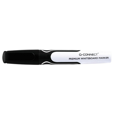 Marker do tablic Q-CONNECT Premium, gum. rękojeść, okrągły, 2-3mm (linia), czarny / KF26109