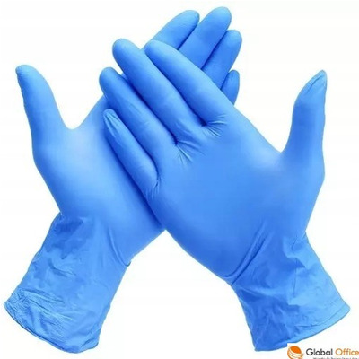 Rękawice nitrylowe XL (100) niebieskie bezpudrowe  ZARYS