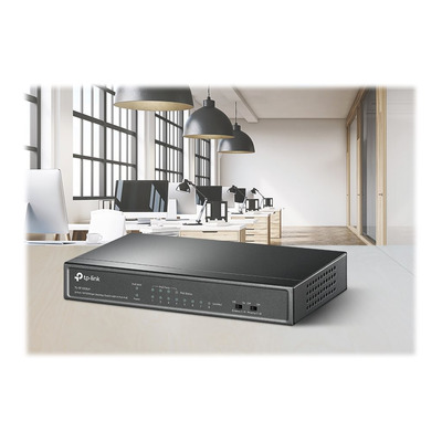 TP-LINK TL-SF1008LP 8-Port 10/100 Mbps Desktop Switch with 4-Port PoE 41W PoE budget (P)