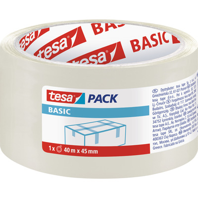Taśma pakowa TESA BASIC 40m x55mm transparentna 58574-00000-00TS