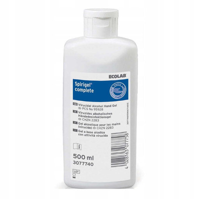 Ecolab Spirigel Complete – Żel do dezynfekcji rąk – 500 ml