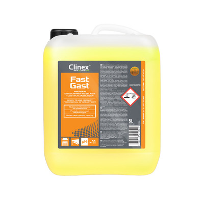 Clinex FastGast - Preparat do usuwania tłustych zabrudzeń - 5 l