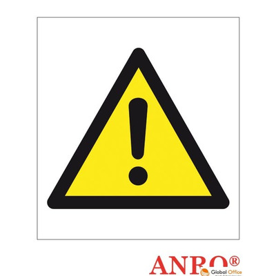 Naklejka/znak OGÓLNY ZNAK OSTRZEGAWCZY ZZ-156CH 200x200 Oznakowanie substancji chemicznych "Ogólny znak ostrzeżenia przed niebezpieczeństwami". znak dostępny w formatach: C - 200x200 ANPRO