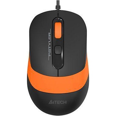 A4-Tech mysz FSTYLER FM10 | Czarno-pomarańczowa | przewodowa | USB