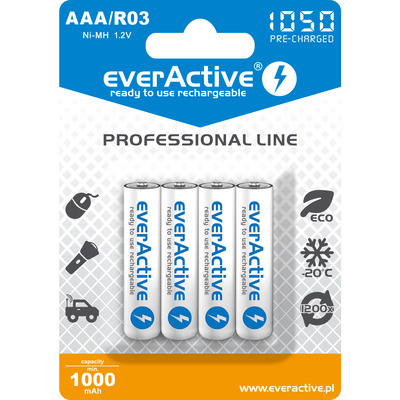 Akumulatorek EVERACTIVE Professional Line AAA/HR03 1000mAh (4szt)