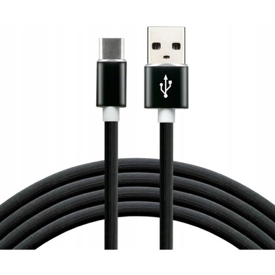 Kabel USB - USB-C EVERACTIVE 1,5m 3A czarny (CBS-1.5CB)