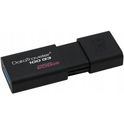 Kingston pamięć DataTraveler 100 G3 | USB 3.0 | 256GB| 130MB/s | black