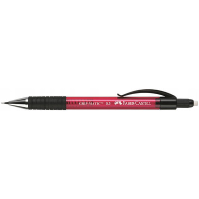 Ołówek automatyczny GRIP-MATIC 0.5mm czerwony FC137521 Faber-Castell