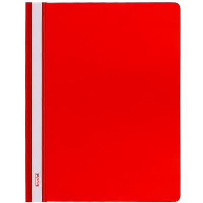 Skoroszyt A4+ PRESTIGE czerwony twardy PVC 2x300mic ST-05-01 BIURFOL