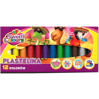 Plastelina 12 kolorów Sweet Colours KOMA-PLAST