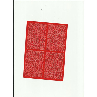 CYFRY samoprzylepne 0,7cm (8) czerwone ARTDRUK
