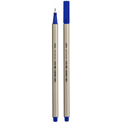 Cienkopis heksagonalny 0.7mm niebieski (4szt.) KC104-29-4 TETIS