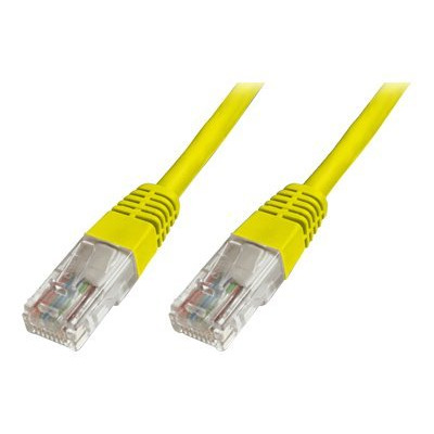 DIGITUS CAT 5e U-UTP patch cable PVC AWG 26/7 length 20m color yellow [Towar z magazynu zewnętrznego (na specjalne zamówienie). Towar nie podlega zwrotowi. Czas oczekiwania do 5 dni roboczych.]