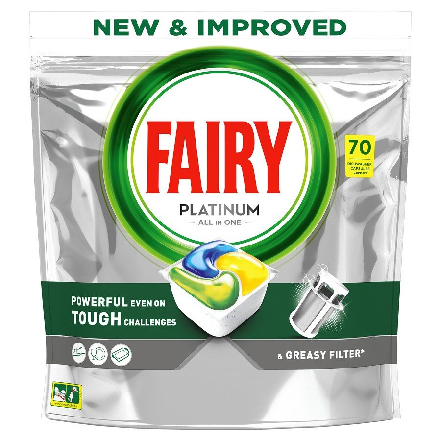 Fairy Platinum All in One &ndash; Kapsu�ki do zmywarki &ndash; 70 sztuk