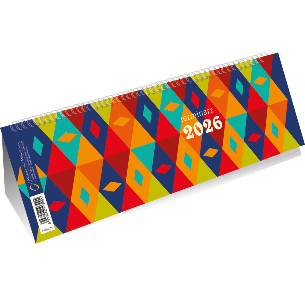 Kalendarz ze spiralk� poziomy WZ&Oacute;R ROMBY T-100-2-19 Michalczyk i Prokop