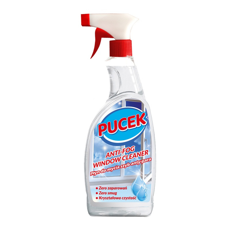 P�yn do mycia szyb PUCEK, z anty-para, 750ml