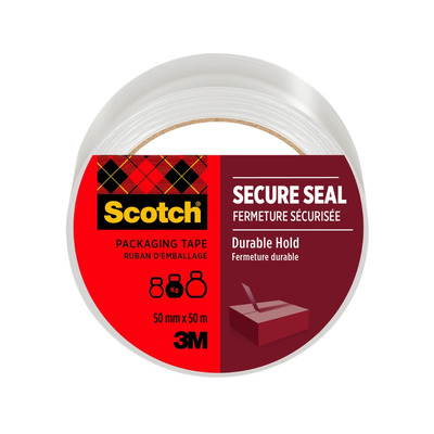 Ta�ma pakowa SCOTCH Secure Seal, 50mm, 50m, transparentna