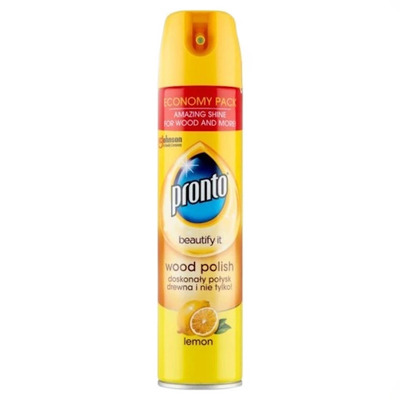 Pronto Wood Polish Lemon - Pianka do czyszczenia mebli - 300 ml