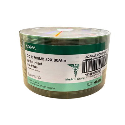 Adiva Medica CD-R 700MB 53X Printable SP50 0209