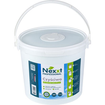 R�cznik czy�ciwo na sucho lub mokro w wiaderku 68mb 68g/m2 NEXXT CH-rl68mbczysfibux04