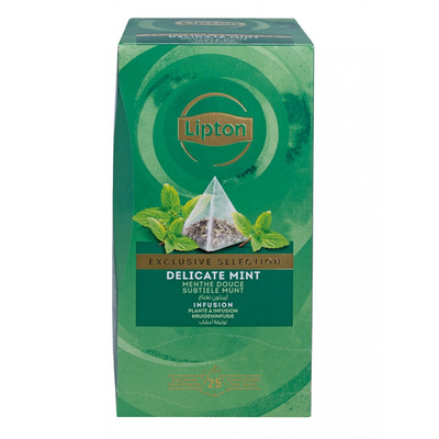 Herbata LIPTON Exclusive Selection, piramidki, delikatna mi�ta, 25 kopert