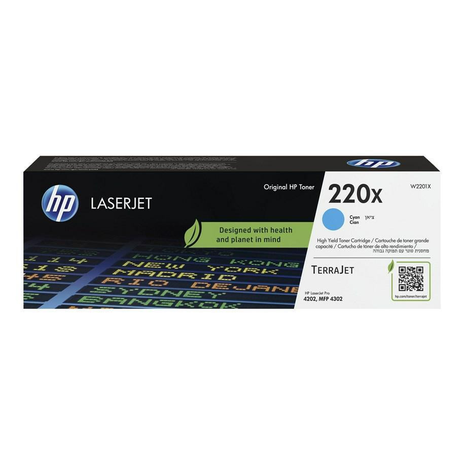 HP Toner nr 220X W2201X  Cyan 5,5K