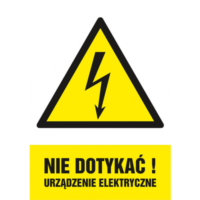 Znak TDC, Nie dotyka�! Urz�dzenie elektryczne