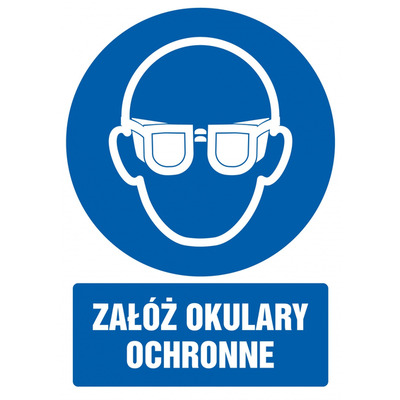 Znak TDC, Za�&oacute;� okulary ochronne