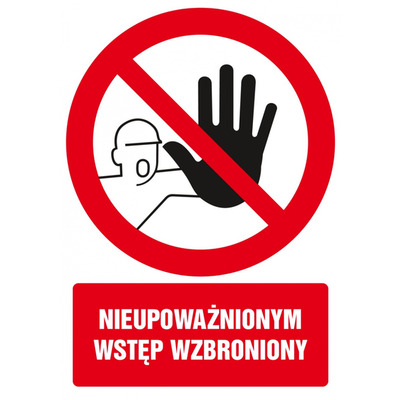 Znak TDC, Nieupowa�nionym wst�p wzbroniony 2