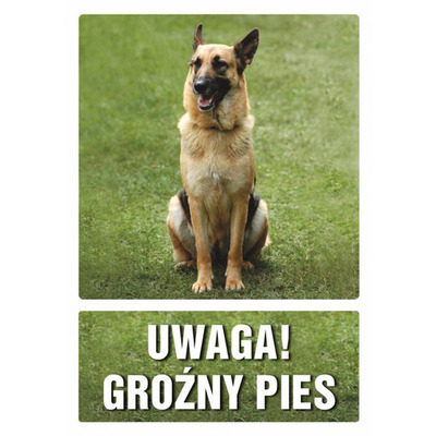 Znak TDC, Uwaga gro�ny pies