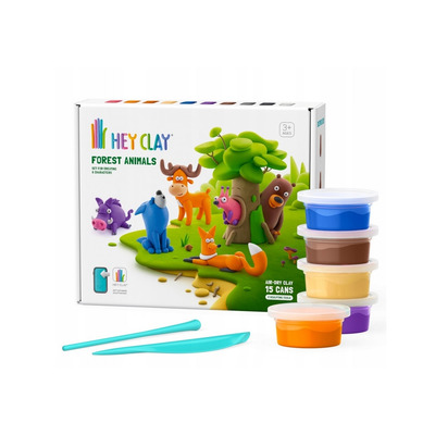 HEY CLAY masa plastyczna Zwierz�ta le�ne + akcesoria