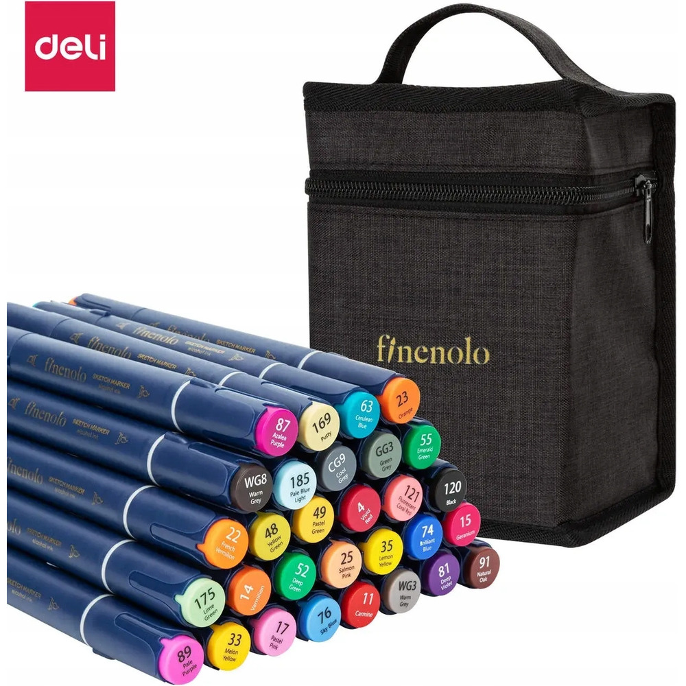 Markery dwustronne artystyczne FINENOLO 30 kolor&oacute;w C184-30 DELI
