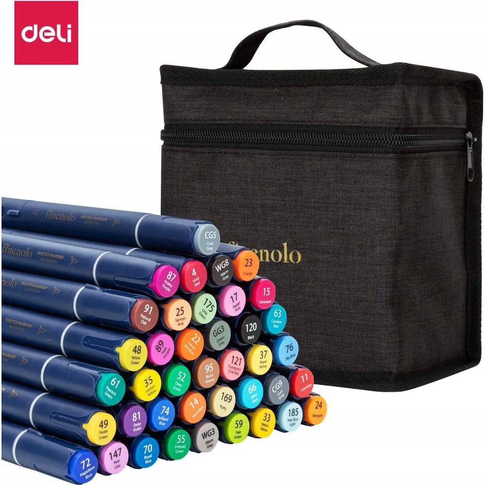 Markery dwustronne artystyczne FINENOLO 40 kolor&oacute;w C184-40 DELI