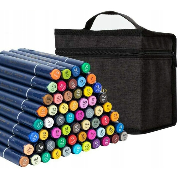 Markery dwustronne artystyczne FINENOLO 60 kolor&oacute;w C184-60 DELI