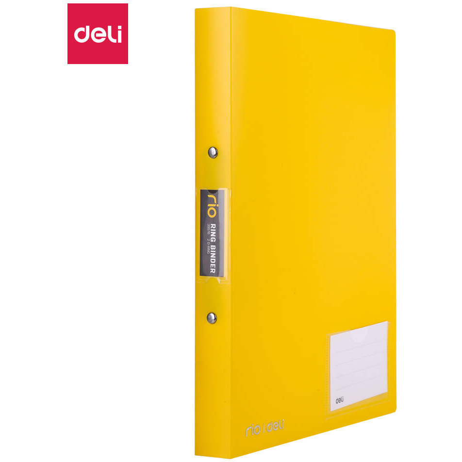 Segregator ringowy RIO z kieszeni� i miejscem do opisu PP z&oacute;�ty 39576 YELLOW DELI