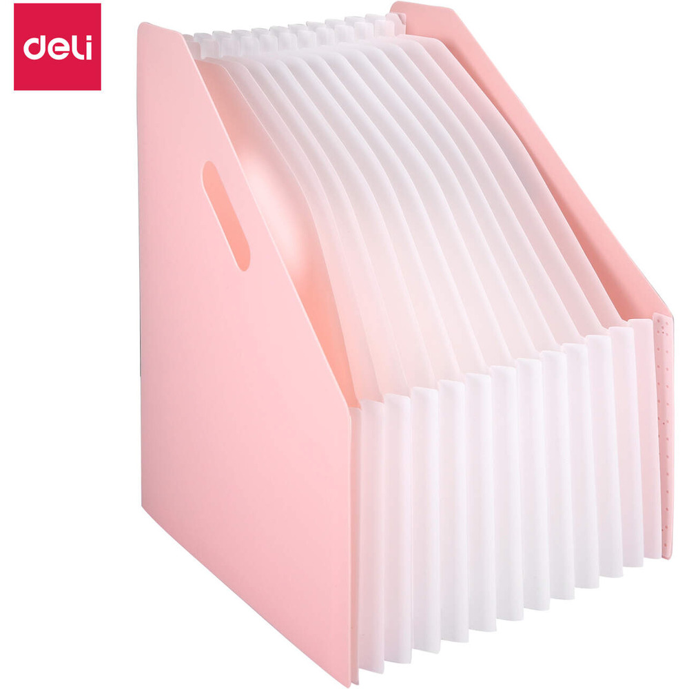 Organizer wolnostoj�cy harmonijkowy A4 MACARON r&oacute;�owy B41102 PINK DELI